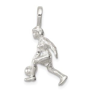 Million Charms 925 Sterling Silver Lady Bowler Charm